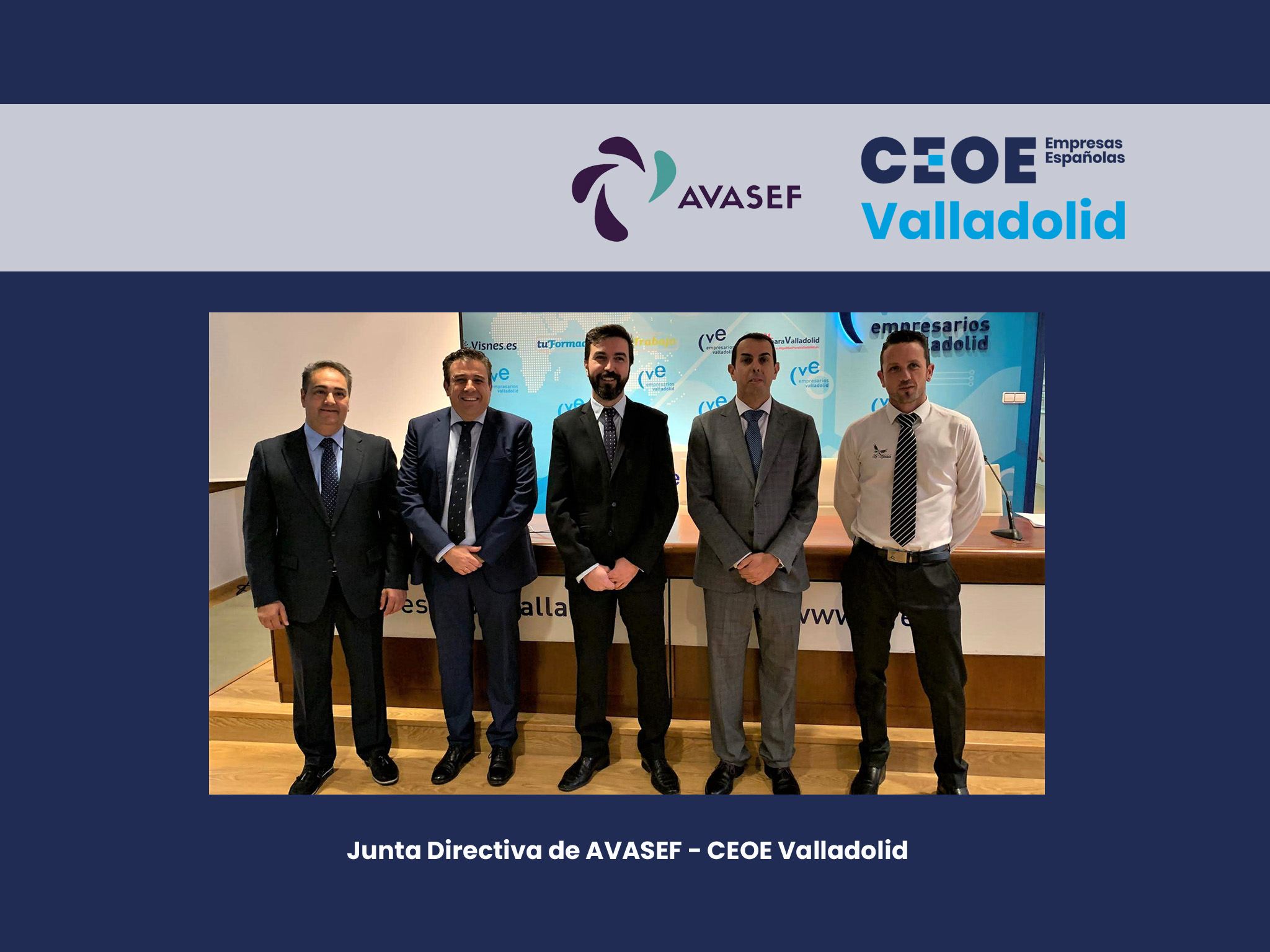 Portada web AVASEF CEOE Valladolid