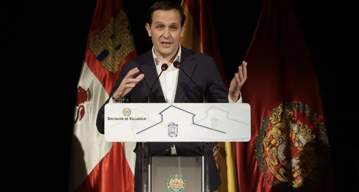 Conrado Íscar, presidente de la Diputación, durante la clausura de los actos del Día Internacional de la Mujer. Carlos Espeso