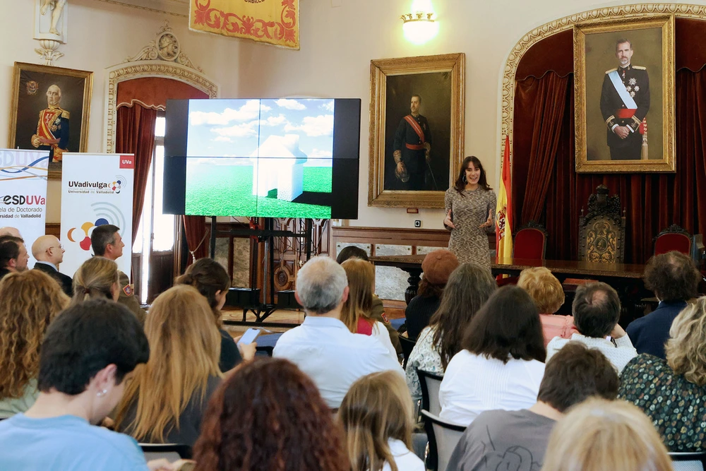 Isabel Muñoz, ganadora del concurso Three Minute Thesis - Foto: Universidad de Valladolid