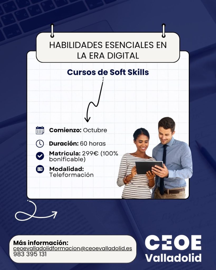 Cartel Soft Skills Curso CEOE Valladolid (1)