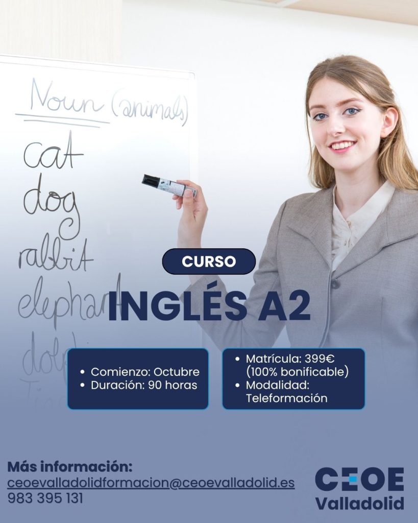 Curso Inglés A2 CEOE Valladolid