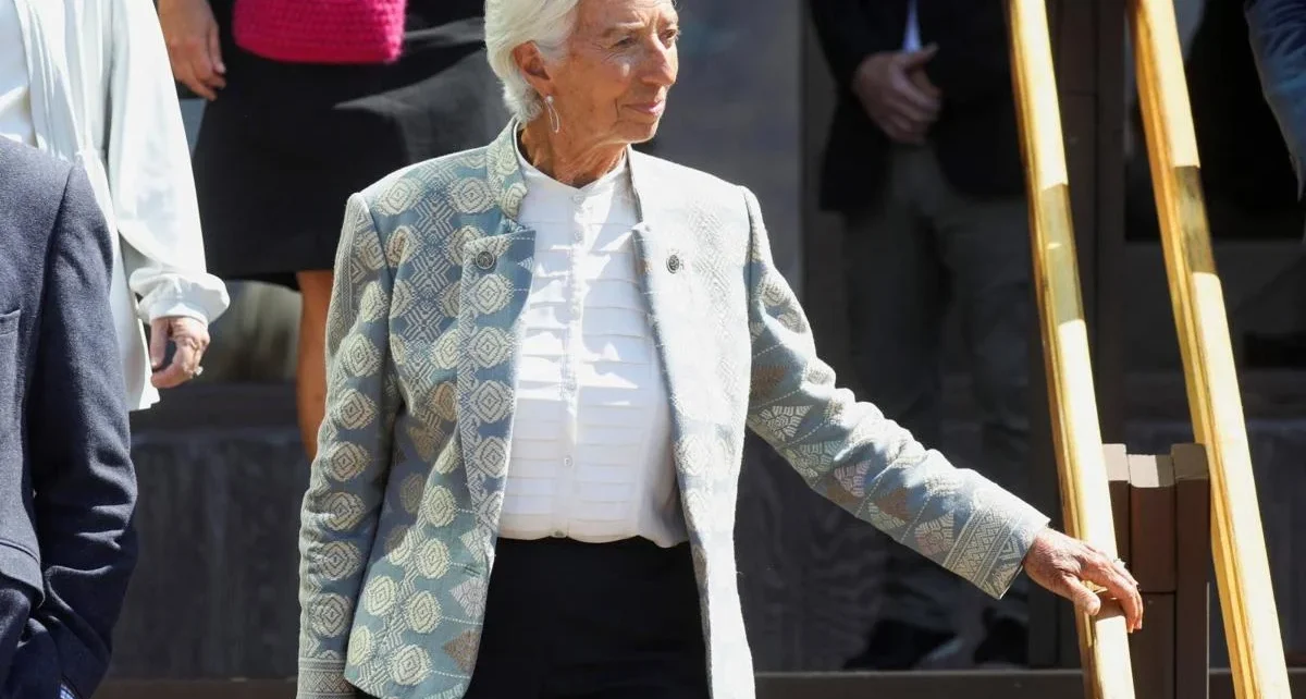 La presidenta del BCE, Christine Lagarde, en Jackson Hole. Reuters