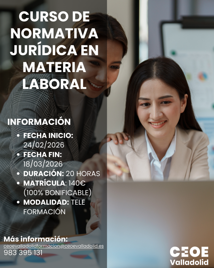 Cartel Cursos CEOE Valladolid