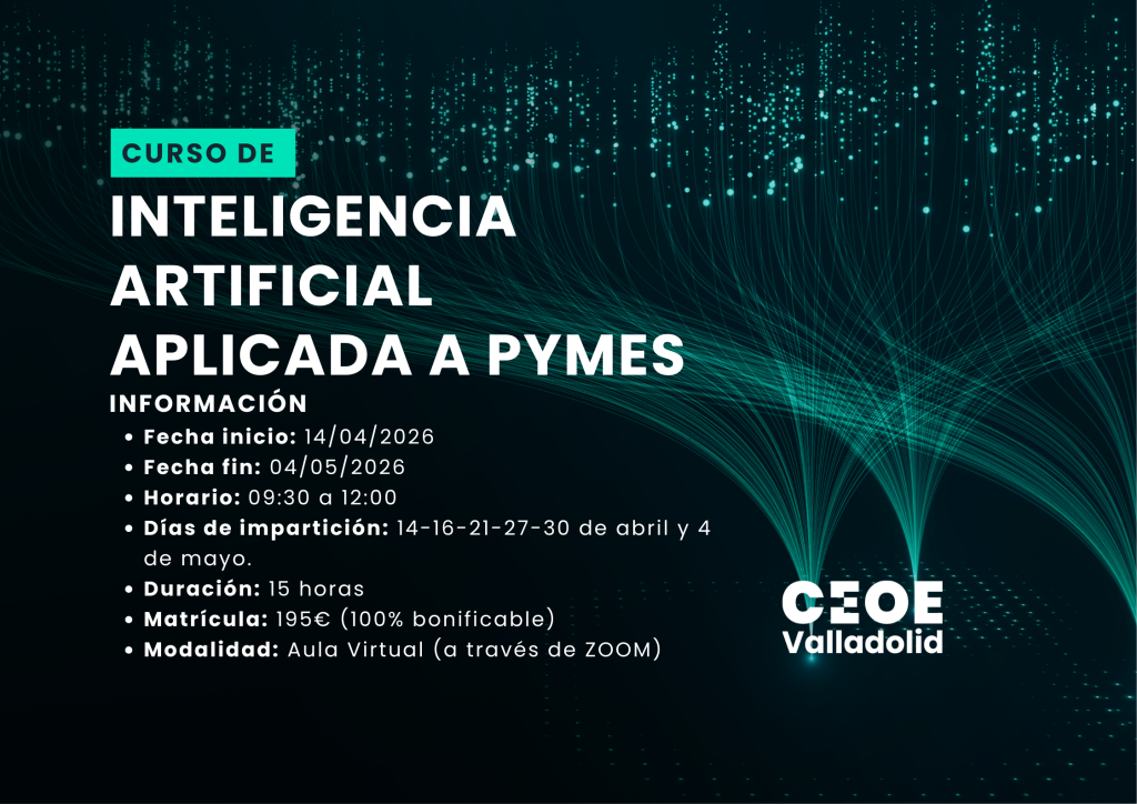 Cartel Curso IA horizontal CEOE Valladolid (2)