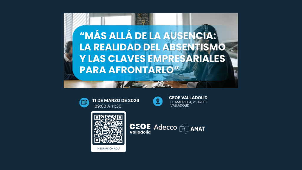 Jornada Absentismo 11 Marzo CEOE Valladolid (Post de Twitter)
