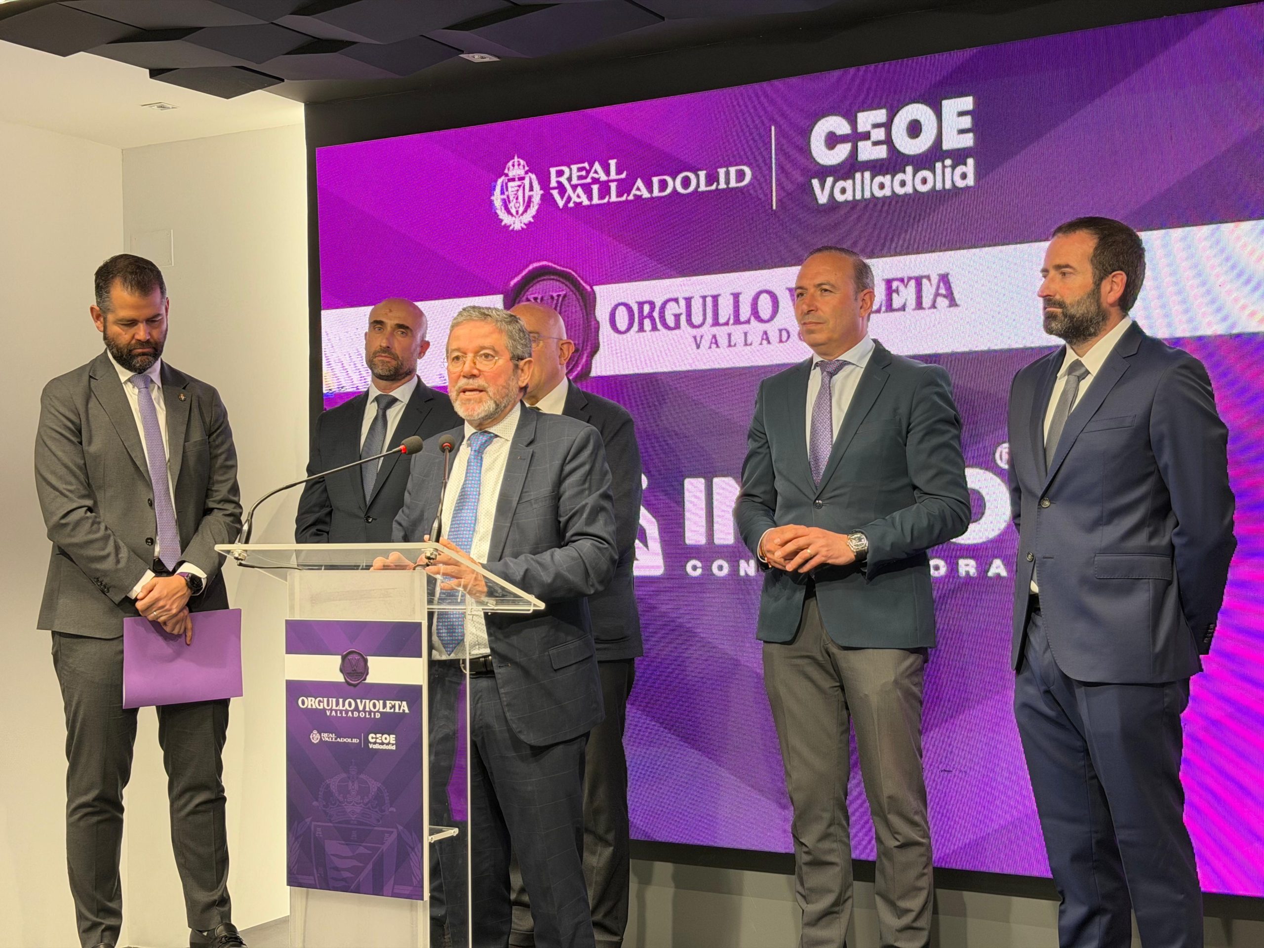 Real Valladolid y CEOE Valladolid crean el sello ‘Orgullo Violeta Valladolid’ para reconocer a empresas que impulsan el desarrollo económico de la provincia