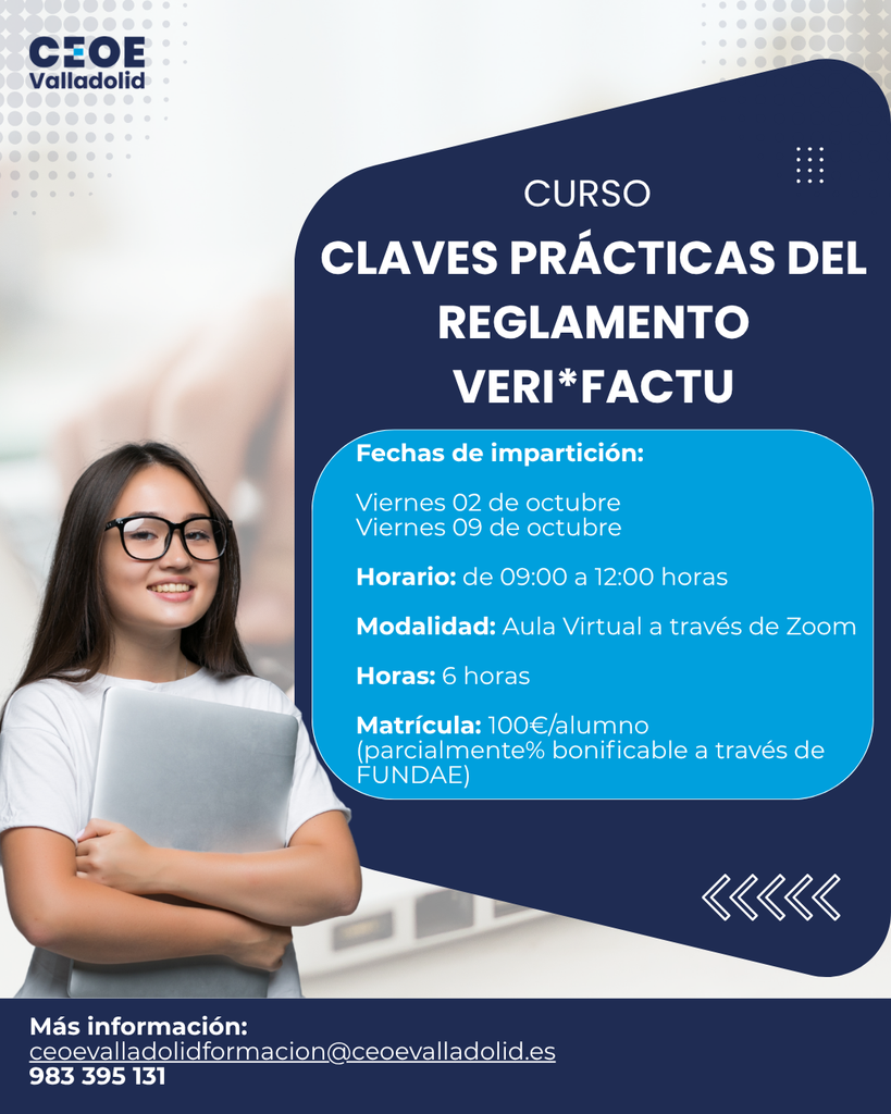 Curso CLAVES PRÁCTICAS DEL REGLAMENTO VERIFACTU